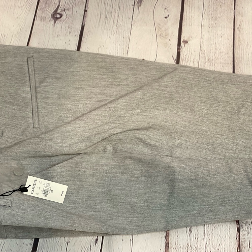 Express Columnist Light Gray Business Casual Dress Pants. Size 12R NWT.
